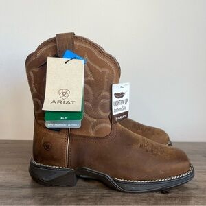 Ariat Anthem Shortie II Waterproof Distressed Brown Women's Boot Size 10